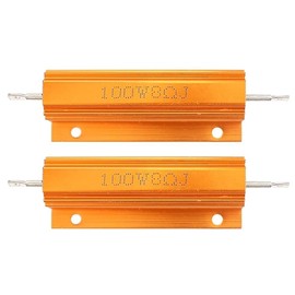 PENGLIN 2pcs 100W 8 Ohm Aluminum Shell Resistor Aluminum Case Winding Resistor Power Resistor Load Resistor