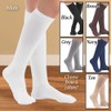 Collections Etc Men's Compression Socks, Moderate 15-20 mmHg Tan XL,