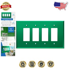 Oversized Reflective Acrylic Wall Plate for Decorator Switches - 5.25" x 8.88"