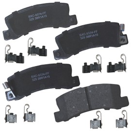 Bendix Bendix Premium SBC325 Ceramic Rear Brake Pads for Lexus ES250 1991-1990, ES300 1999-1992, RX300 2003-1999, Toyota Camry 1999-1988, Celica 1999-1986, Solara 2000-1999