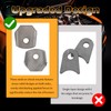 4PCS Weld on Tabs Kit,3/8" Hole Metal Weld Tabs