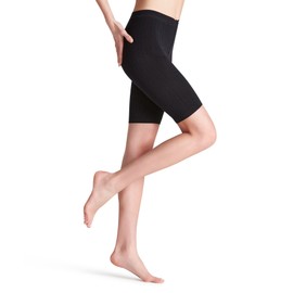 FALKE Women's Cellulite Control 80 Denier Panties Shorts Opaque Anti-Cellulite Massage of Cellulite Zone and Lymph Points More Swing and Lightness Fine Soft Material Pack of 1, Black 3009