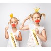 Blank Satin Sashes Penta Angel 2Pcs Plain Pageant Decorate Sashes
