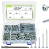 K Kwokker 460Pcs Pocket Hole Screws, 1" 1-1/4" 1-1/2" 2"