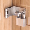 INCREWAY Heavy Padlock Hasp Duty, Stainless Steel 90 Degree Right
