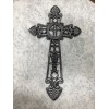 Cast Iron Black With Silver Highlights, Large Cross (0383)