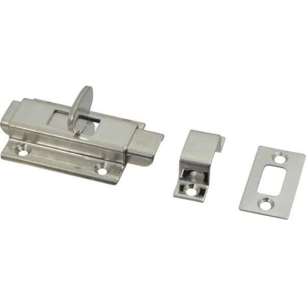 Sugatsune KR-50 2" Long, Stainless Steel Slide Bolt Satin