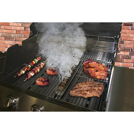 Qtensils BBQ Grill Smoker Tube with Handle and Brackets