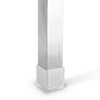 45mm Transparent Clear Square Rubber Feet Stoppers for Furniture Table