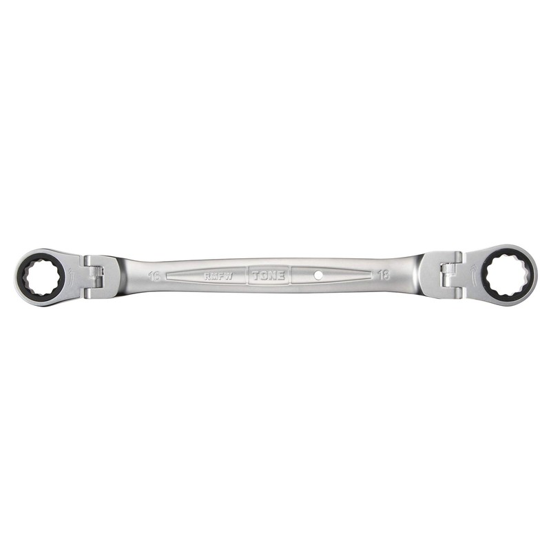 TONE HPRMFW-1618 Double Neck Swing Ratchet Glasses Wrench Double Sided