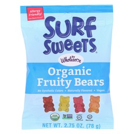 Surf Sweets Organic Fruity Bears - Case of 12-2.75 oz.