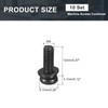 sourcing map M4 x 12mm Carbon Steel Phillips Pan Head