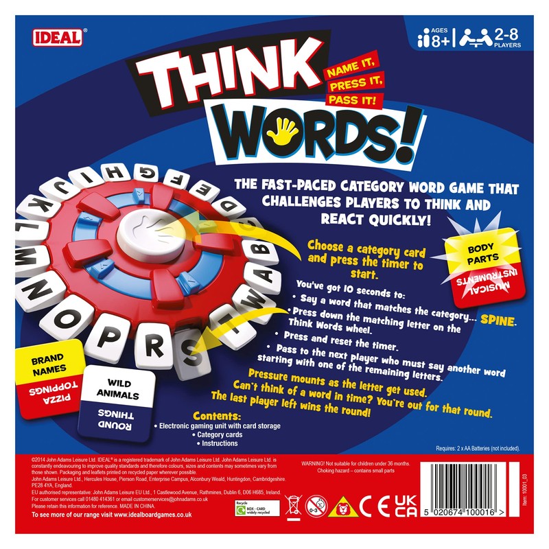 IDEAL | Think Words: The quick thinking, letter pressing game!