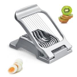YILANJIN Egg Slicer, Egg Cutting Tool, Aluminium Metal for Strawberries, Egg Divider for Round and Oval Slices, Multifunctional Egg Divider Columns Made of Aluminium for Mushrooms, Strawberries, Soft