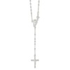 IceCarats 925 Sterling Silver Bead Rosary Necklace 18 inch Chain
