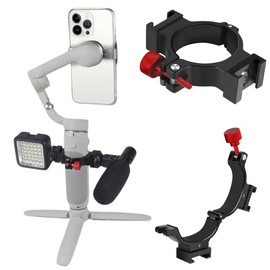 DJI Osmo Mobile 6/OM 5 Extended Bracket Hot Shoe Adapter Shoe Bracket Connectable Fill Light Microphone