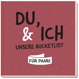 Sophies Kartenwelt Bucket List für Paare in hochwertigem Hardcover Einband im Format 21x21cm - Mit 96 Seiten bietet es viel Platz für 185 interessante Aufgaben