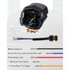 NTHREEAUTO Smoked LED Rear Brake Tail Light Integrated Turn Signals