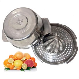 Fruit Hand Squeezer, 304 Stainless Steel Multifunctional Grapefruit lemon Orange Citrus Fruit Hand ScrewTop Lemon juicer hand Squeezer for kitchen