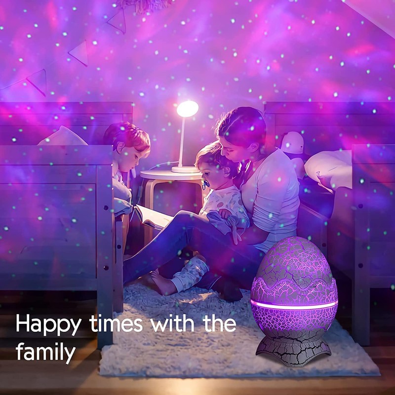 Dinosaur Egg Galaxy Star Projector Starry Light with Wireless Music