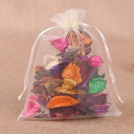 100 unidades de 10 x 12 cm para regalo de boda, bolsas de organza con cordón, bolsas de organza blancas, bolsas de regalo para bodas o fiestas