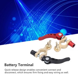 Quick Release Battery Terminal, Car Battery Terminal Connector Quick Release Disconnect Positive Negative Connector Cable Clamp Set Kit for Cars Trucks RVs Batteries