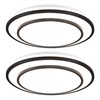 Wheatronic 2 Pack Black LED Flush Mount Ceiling Light Fixture
