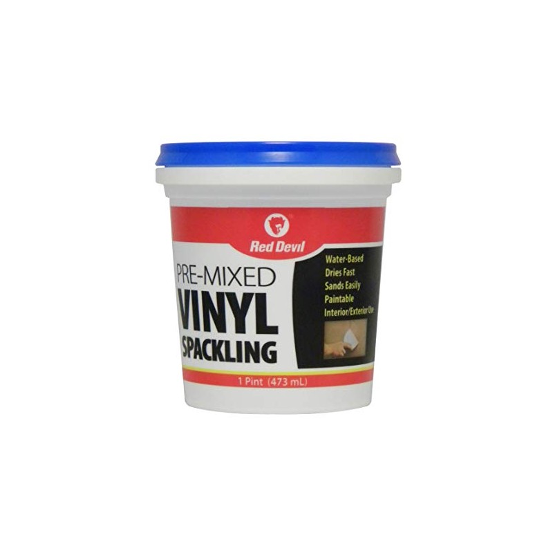 Red Devil 0538 Pre-Mixed Vinyl Spackling, 1 Pint