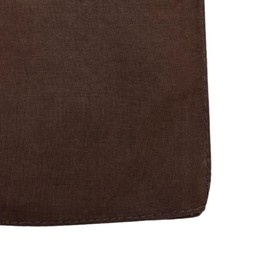 MDSTYLE 100% Cotton Solid Color Bandana for Men & Women 22" x 22" Handkerchief Headband Scarf (Brown 1pc)