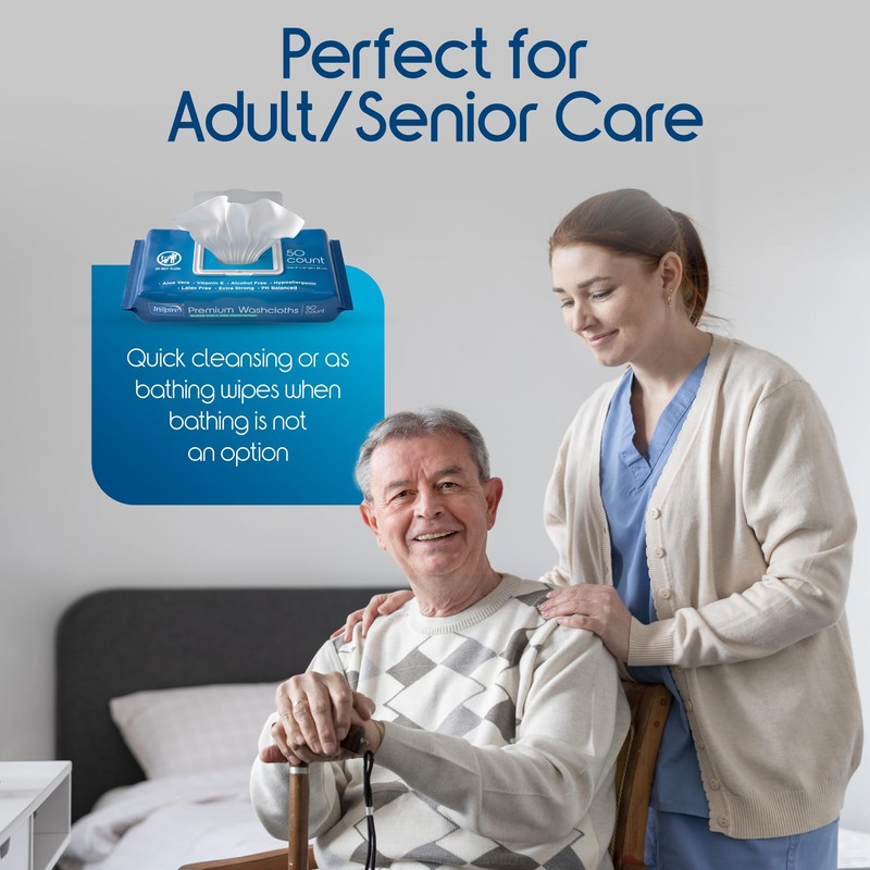 Inspire Adult Wet Wipes, Wash Cloths, Incontinence & Cleansing for
