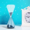 Mumusuki Hourglass Clock Blue Sand Timer, Innovative Cone Shape Unique