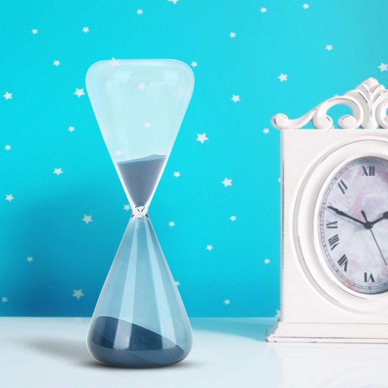 Mumusuki Hourglass Clock Blue Sand Timer, Innovative Cone Shape Unique