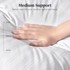 puredown® Goose Feather Down Pillow with 2 Pillowcases, Soft Fluffy