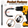 HOMIKLSA 20 pieces 105° angle screwdriver attachment set, angle attachment