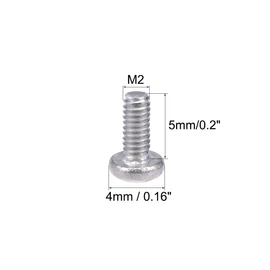 TOP-VIGOR 30Pcs Cross Pan Head Machine Screws, M2x5mm Phillips Round Head Screws Bolts for Machinery, Furniture, Car, Motorcycle Repair, Electronic Products, Ship Assembly, and DIY