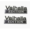 2pcs Valhalla Edition Metal Car Truck Bumper Emblem 3D Badge