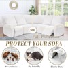 ALIECOM 100% Waterproof Reclining Sectional Couch Covers Jacquard Stretch 2-Piece