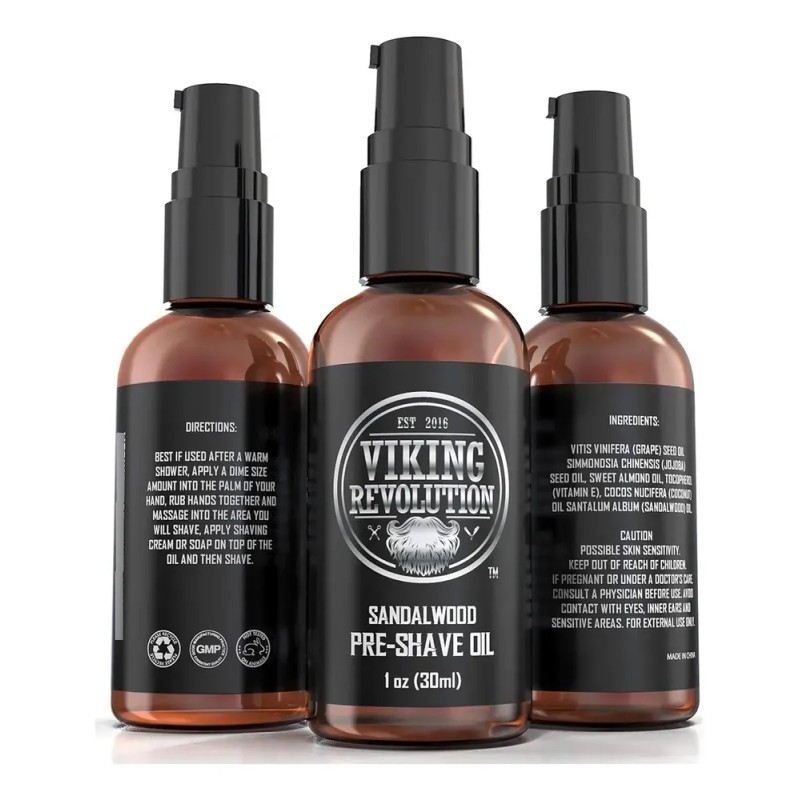 Aceite Pre-afeitado Viking Revolution De Sándalo Para Hombre