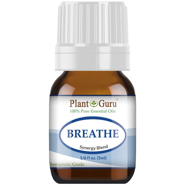 Breathe Essential Oil Blend 5ml Respiratory 100% Pure Therapeutic Grade.