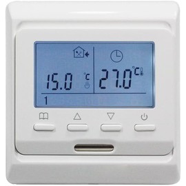 Thermostat Digital Room Thermostat Floor Heating Thermostats LCD Display Touch Screen Flush-Mounted 3A/230V