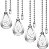 Patelai 4 Pieces Ceiling Fan Pull Chain Extender Ornament 12