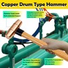 WEDO Copper Sledge Hammer 2lb,Solid Copper Mallet Hammer,Wooden Handle,Length 320mm,Die-Forged,