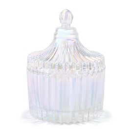 TOROKOM Plato monómero con tapa, plato de uñas Dappen, plato pequeño de cristal para uñas líquidas, soporte de monómero, colorido plato de amortiguación para uñas acrílicas