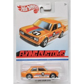 Hot Wheels 2019 HOT WHEELS FLYING CUSTOMS '71 DATSUN 510 ORANGE COMBINED SHIPPING