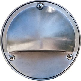 DABMAR LIGHTING LV-LED605-AMB-SS316 SS316 Step Light 3.0w Amber JC-LED 48 LEDs 12V, 316 Marine Grade Stainless Steel