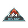 2 x 10cm Wide Big Sky Ski Resort Vinyl Stickers