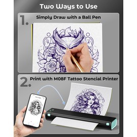 Itari Tattoo Transfer Paper 100Sheets, Stencil Transfer Paper for Tattooing, A4 Size