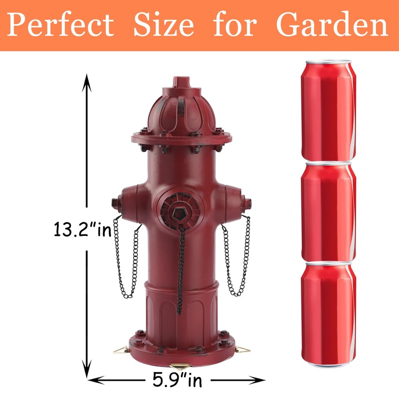 Teaeeno Fire Hydrant for Dog to Peed on Outdoor Statue,13.2