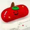 Estuche For Lápices Con Forma De Manzana Roja Sonriente De
