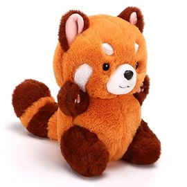 Cute Red Panda Plush Toy - Stuffed Animal Gift for Girlfriend, Kids Birthday - 9" Red Panda